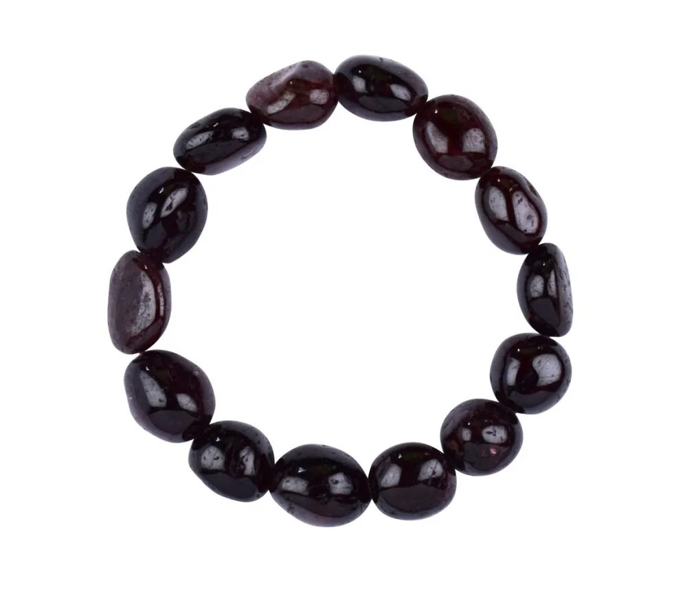 Armband - Granat, 10 - 12mm Nuggets