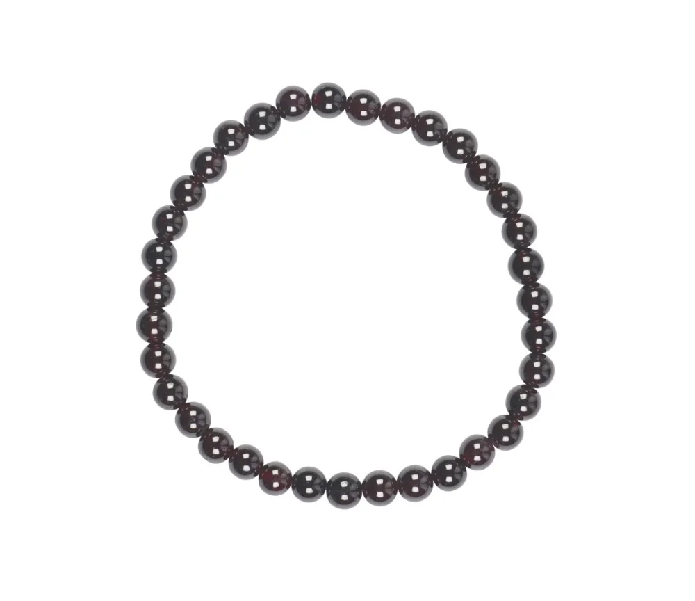 Armband - Granat, 06mm Kugeln