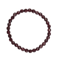 Armband - Granat, 06mm Kugeln, facettiert