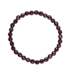 Armband - Granat, 06mm Kugeln, facettiert