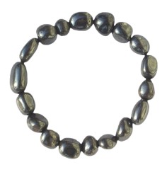 Armband - Hämatit (natur), 10 - 12mm Nuggets