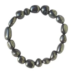 Armband - Hämatit (natur), 10 - 12mm Nuggets