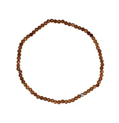 Armband - Hessonit (Granat) - 2,8mm Kugeln, facettiert