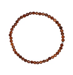Armband - Hessonit (Granat), 3,7mm Kugeln, facettiert