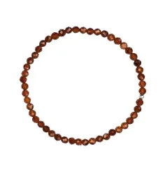 Armband - Hessonit (Granat), 3,7mm Kugeln, facettiert