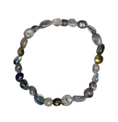 Armband - Labradorit (dunkel), 06-08mm Nuggets