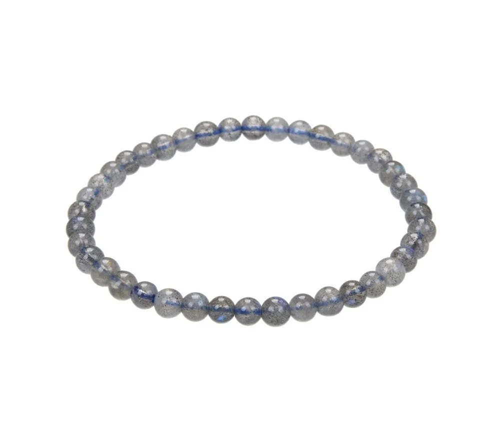 Armband - Labradorit (dunkel), 05mm Kugeln