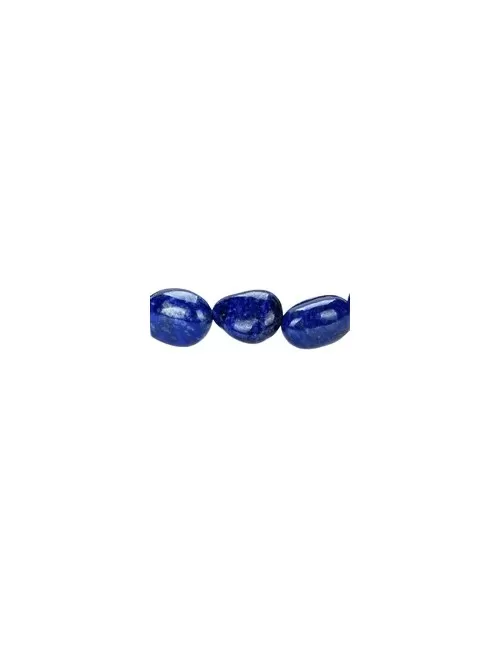 Armband - Lapis Lazuli, 10 - 12mm Nuggets (flach)