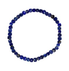 Armband - Lapis Lazuli, 04mm Würfel, facettiert