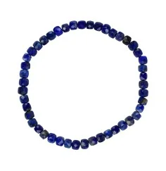 Armband - Lapis Lazuli, 04mm Würfel, facettiert