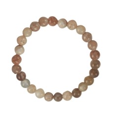 Armband - Mondstein, 06mm Kugeln
