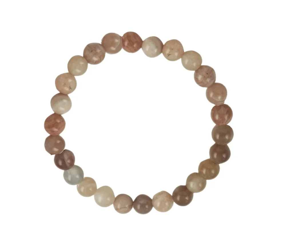 Armband - Mondstein, 06mm Kugeln
