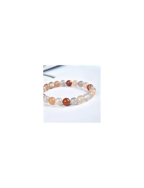 Armband - Mondstein, 08mm Kugeln