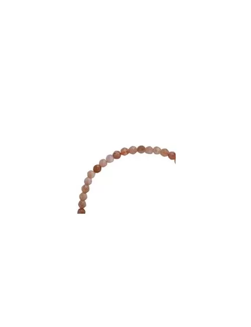 Armband - Mondstein, 04mm Kugeln, facettiert