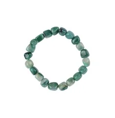 Armband - Prasem, 08 - 10mm Nuggets