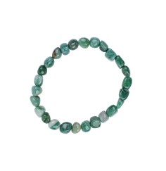 Armband - Prasem, 08 - 10mm Nuggets