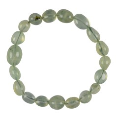 Armband - Prehnit, 10 - 12mm Nuggets