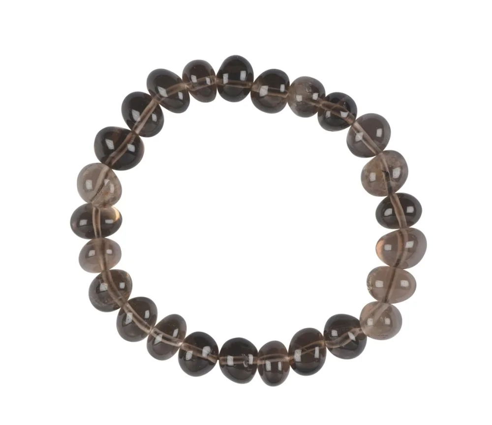 Armband - Rauchquarz, 08 - 10mm Nuggets (klein)