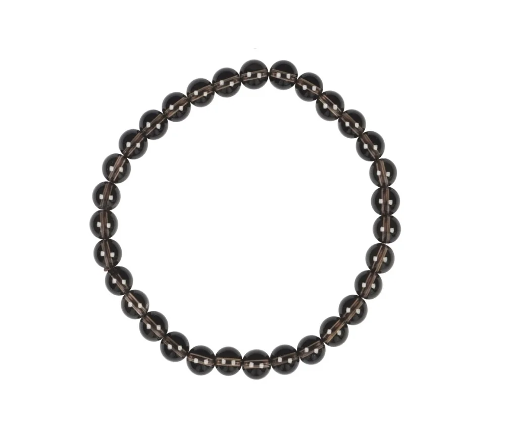 Armband - Rauchquarz, 06mm Kugeln