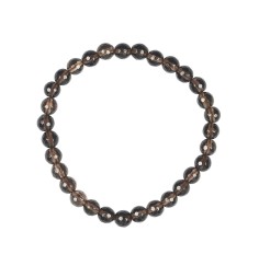 Armband - Rauchquarz, 06mm Kugeln, facettiert