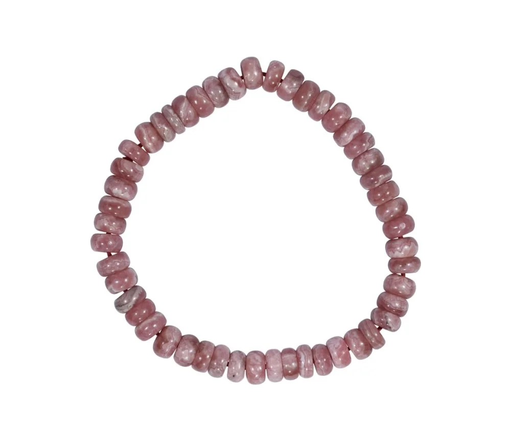Armband - Rhodochrosit, 06-07mm Button