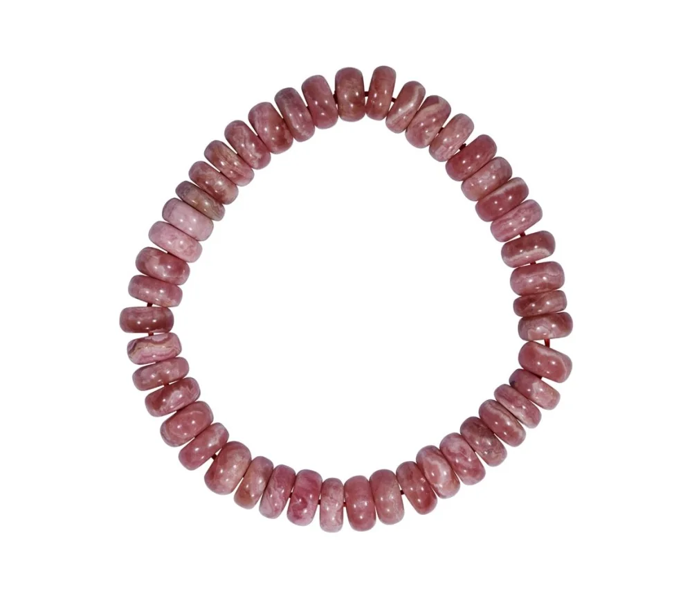Armband - Rhodochrosit, 08-09mm Button