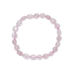 Armband - Rosenquarz, 06-08mm Nuggets