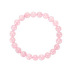 Armband - Rosenquarz extra, 08mm Kugeln