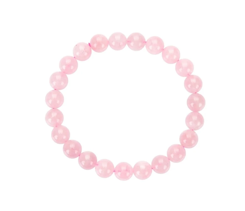 Armband - Rosenquarz extra, 08mm Kugeln