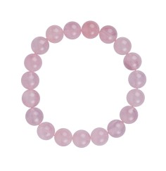 Armband - Rosenquarz extra, 10mm Kugeln