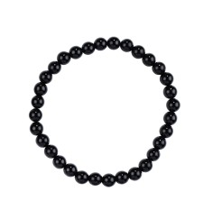 Armband - Schörl (stab.), 06mm Kugeln