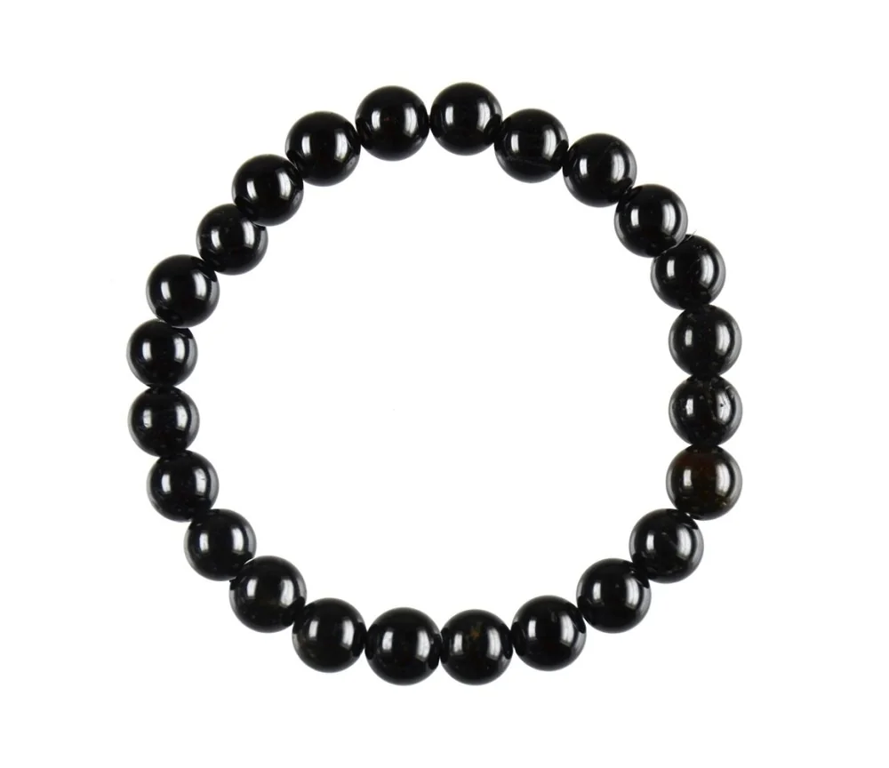 Armband - Schörl (stab.), 08mm Kugeln