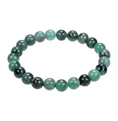 Armband - Smaragd, 08mm Kugeln