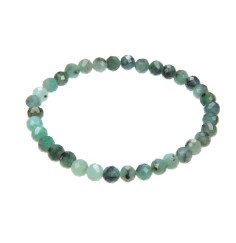 Armband - Smaragd, 05mm Kugeln, facettiert