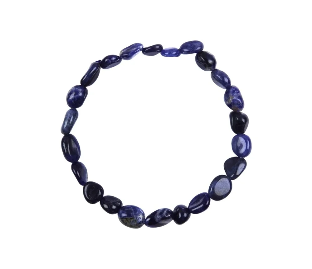 Armband - Sodalith, 08-10mm Nuggets