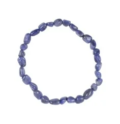 Armband - Tansanit, 05-07mm Nuggets