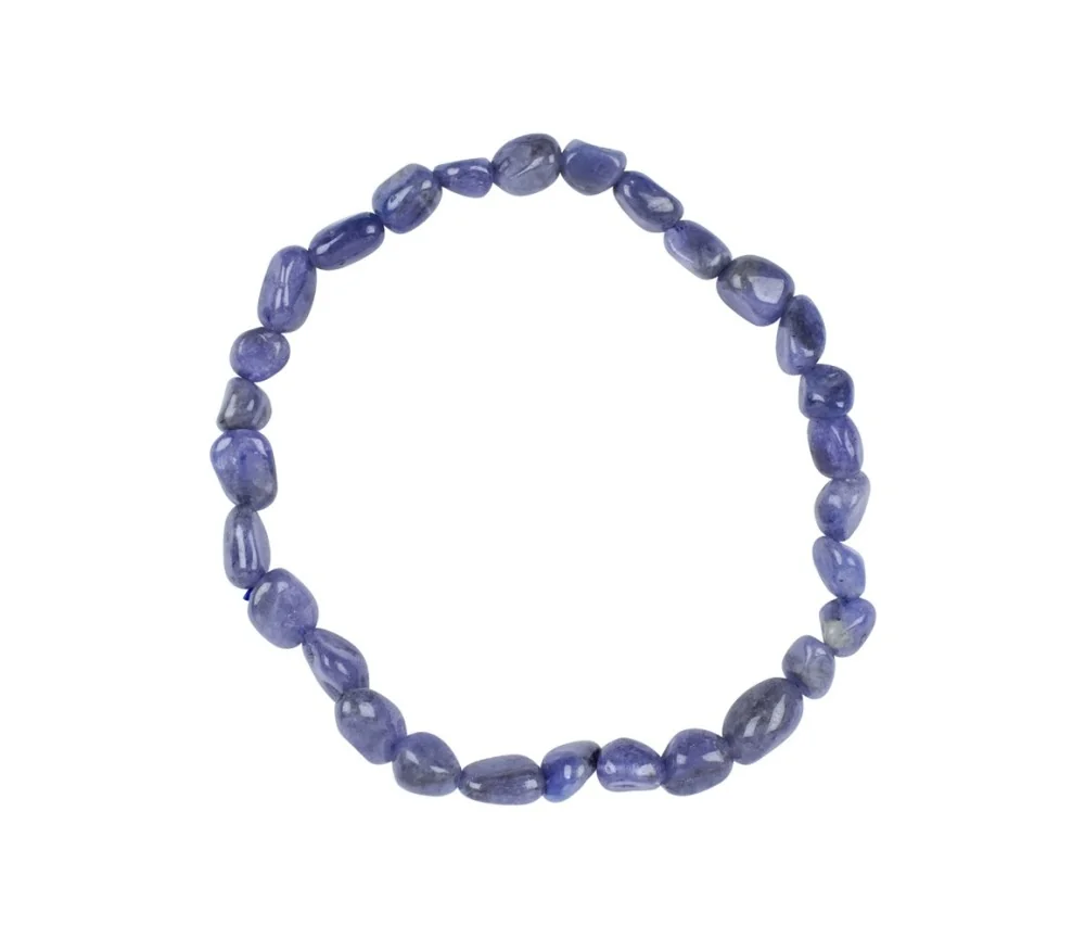 Armband - Tansanit, 05-07mm Nuggets