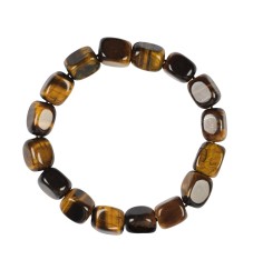 Armband - Tigerauge, 10 - 12mm Nuggets