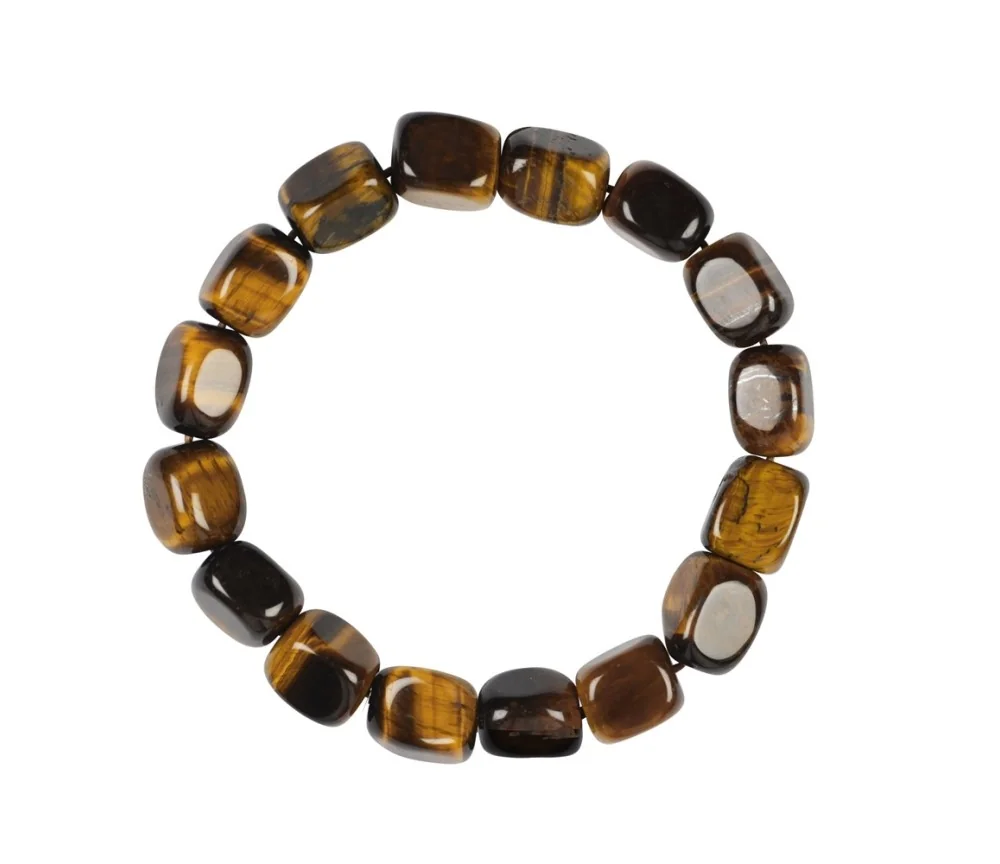 Armband - Tigerauge, 10 - 12mm Nuggets