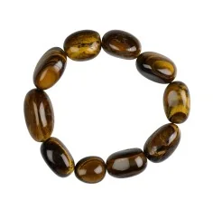 Armband - Tigerauge, 18 - 22mm Nuggets