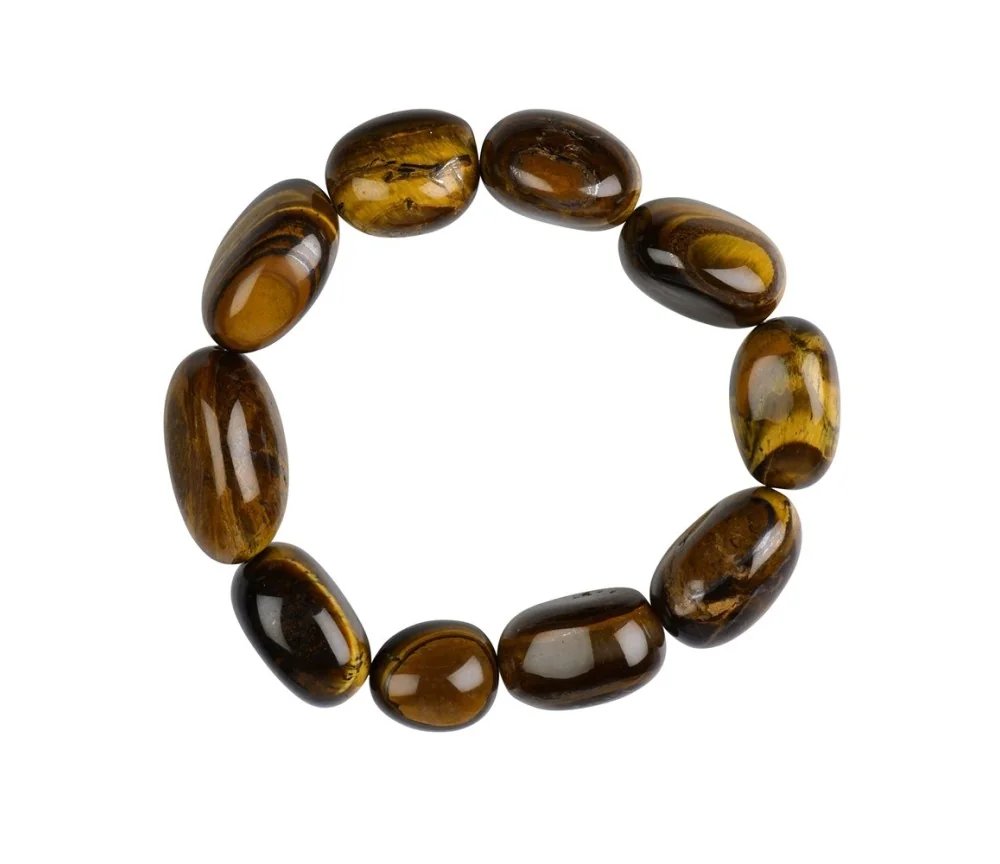 Armband - Tigerauge, 18 - 22mm Nuggets