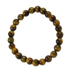 Armband - Tigerauge, 08mm Kugeln