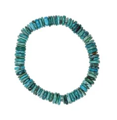 Armband - Türkis (stab.), Scheibchen, 09-10mm