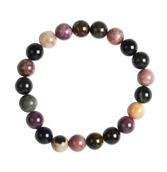 Armband - Turmalin (bunt), 08 - 09mm Kugeln
