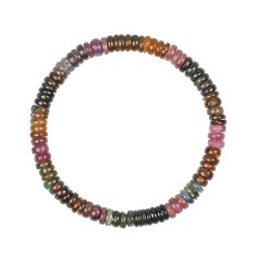 Armband - Turmalin (bunt), 06mm Button
