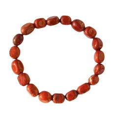 Armband - Jaspis (rot), 09 - 10mm Nuggets