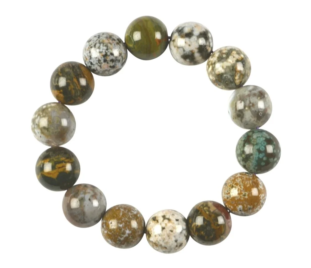 Armband - Ozeanjaspis, 15-17mm Kugeln