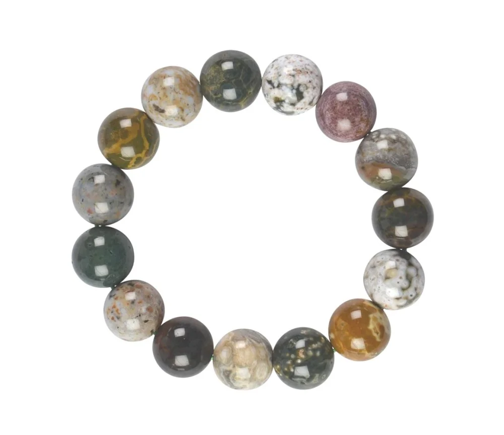 Armband - Ozeanjaspis, 12-14mm Kugeln