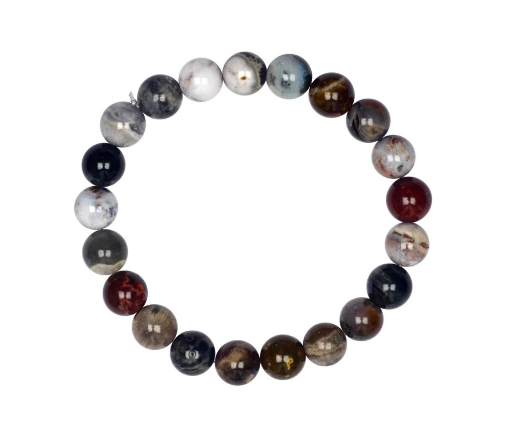 Armband - Ozeanjaspis, 09-10mm Kugeln