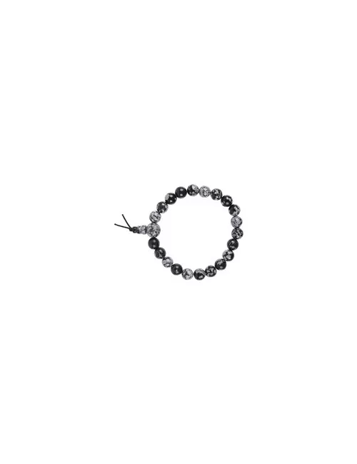 Armband - Kraft - Obsidian (Schneeflockenobsidian)